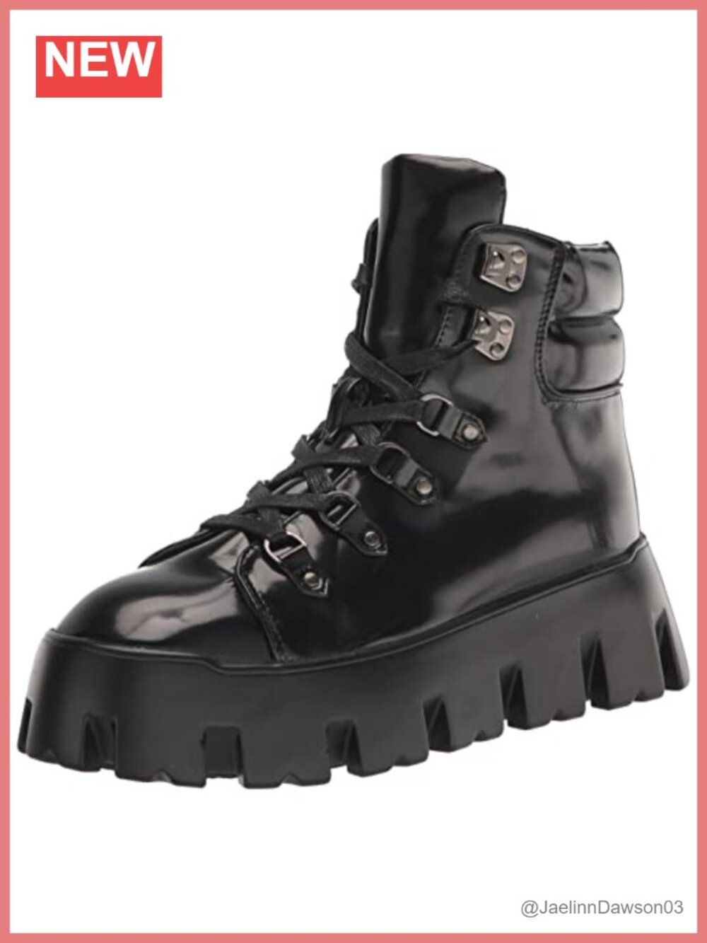 Women's Alpine Lace-Up Ankle Boots Round Toe Block Heel